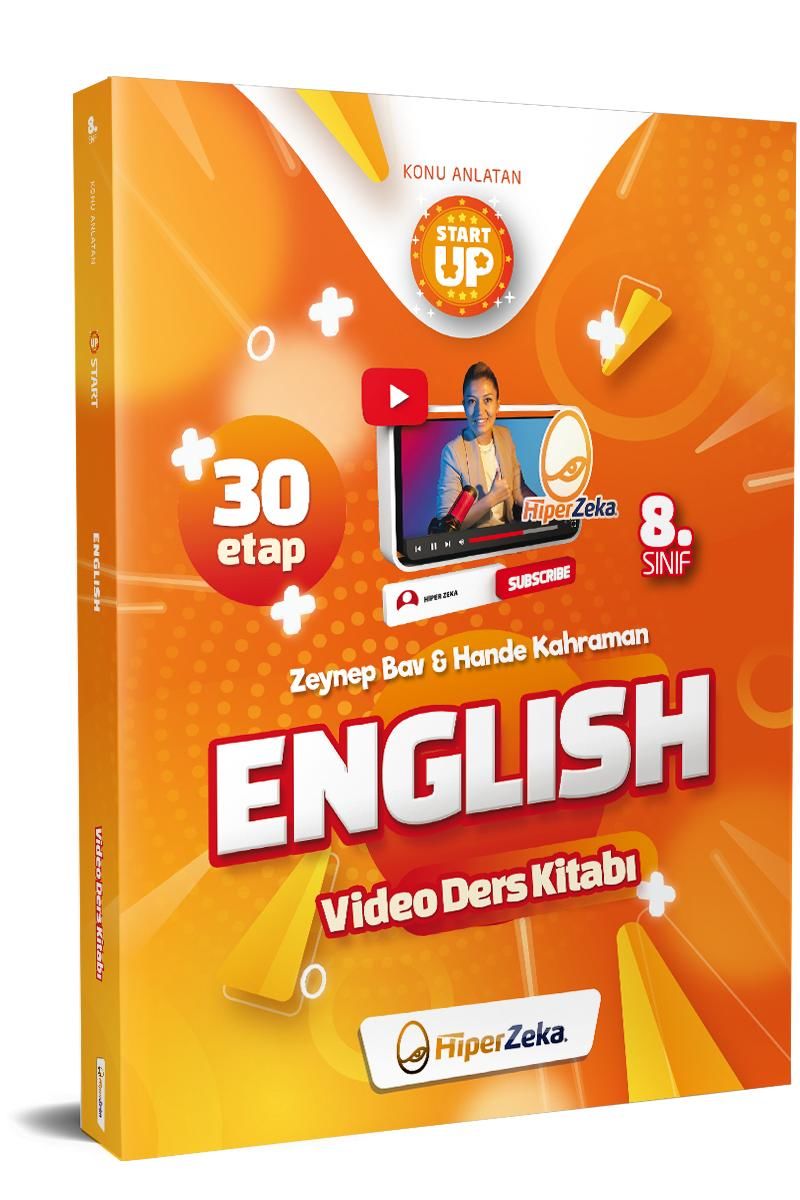 Hiper Zeka LGS 8. Sınıf Start Up English Konu Anlatan Video Ders Kitabı