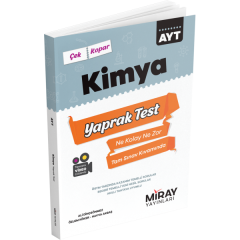 Üniversiteye Hazırlık AYT Kimya Yaprak Testler Miray Yayınları