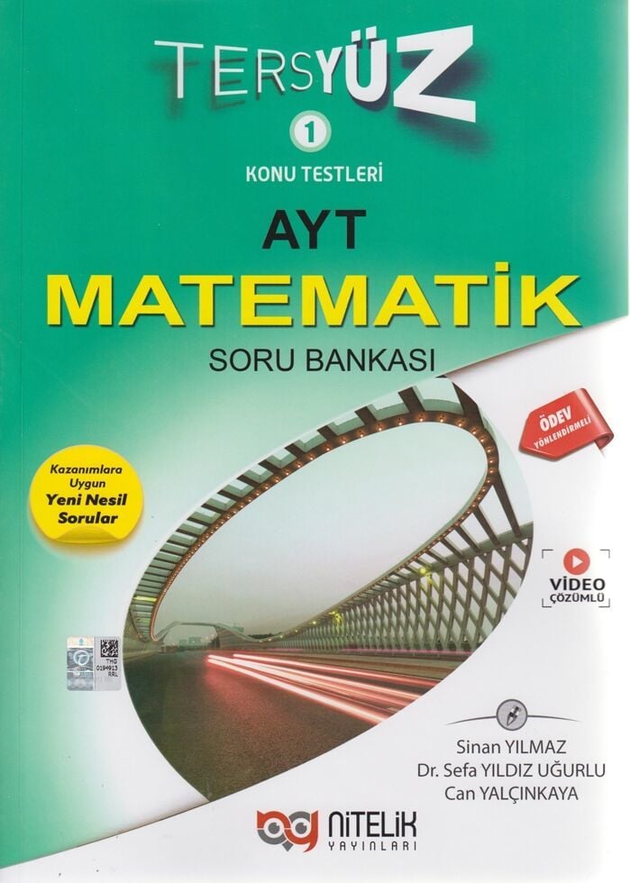 Nitelik Yayınları AYT Matematik Tersyüz Soru Bankası