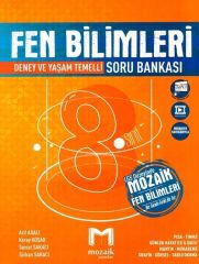 8.Sınıf Fen Bilimleri Çözümlü Soru Bankası Mozaik Yayınları
