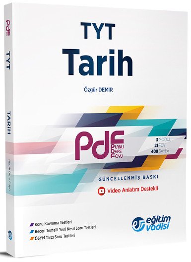 TYT Tarih PDF Planlı Ders Föyü Eğitim Vadisi Yayınları