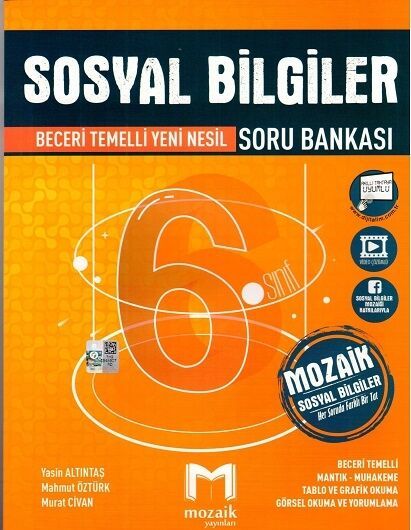 Mozaik Yayınları 6. Sınıf Sosyal Bilgiler Soru Bankası