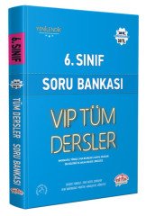 6.Sınıf VIP Tüm Dersler Soru Bankası Mavi Kitap  Editör Yayınları