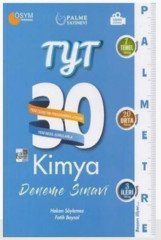 TYT Kimya Palmetre Serisi 30 Deneme Video Çözümlü Palme Yayınları