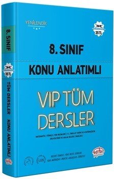 8.Sınıf VİP Tüm Dersler Konu Anlatımlı Editör Yayınları