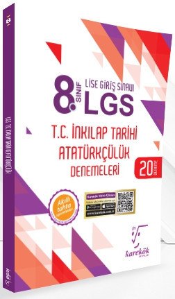 8.Sınıf LGS T.C. İnkılap Tarihi Atatürkçülük Denemeleri Karekök Yayınları