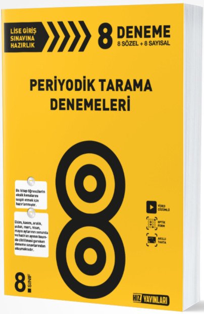 8.Sınıf Periyodik Tarama Denemeleri Hız Yayınları