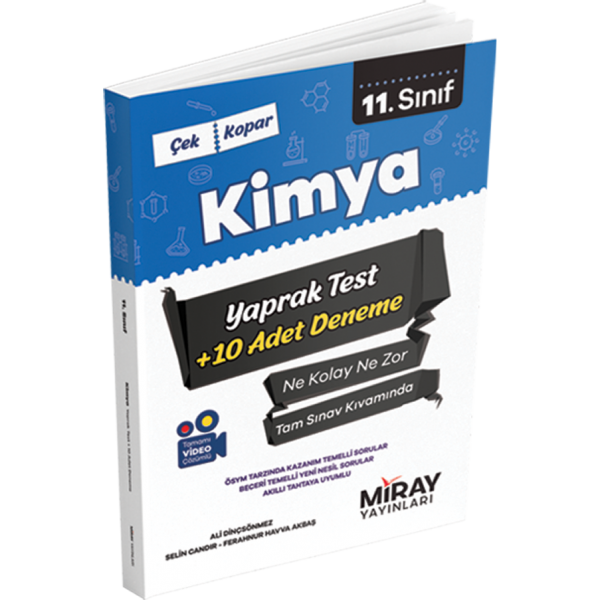 11. Sınıf Kimya Yaprak Testler Miray Yayınları