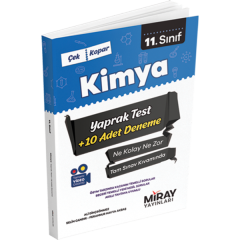 11. Sınıf Kimya Yaprak Testler Miray Yayınları