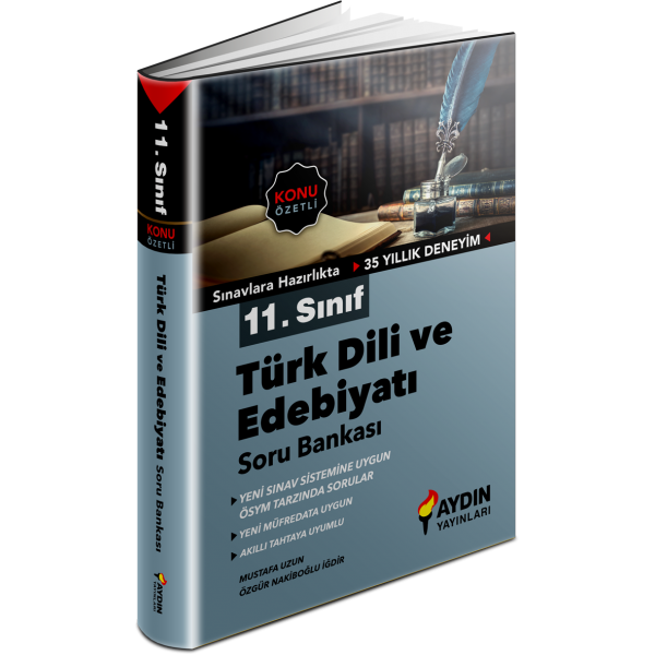 11. Sınıf Türk Dili ve Edebiyatı Konu Özetli Soru Bankası Aydın Yayınları