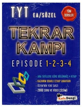 TYT Eşit Ağırlık Sözel Tüm Dersler Tekrar Kampı Kafa Dengi Yayınları