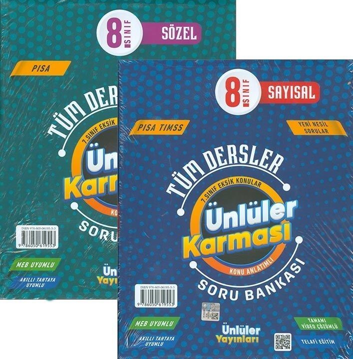 Ünlüler Karması 8. Sınıf LGS Sözel Sayısal Kamp Kitabı