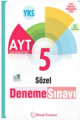 YKS AYT Sözel 5 Deneme Sınavı Palme Yayınları