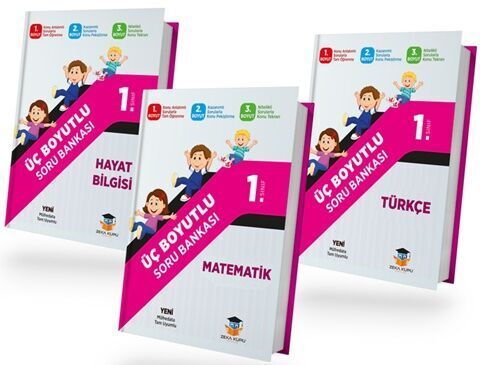 Zeka Küpü Yayınları 1. Sınıf Üç Boyutlu Soru Bankası Seti