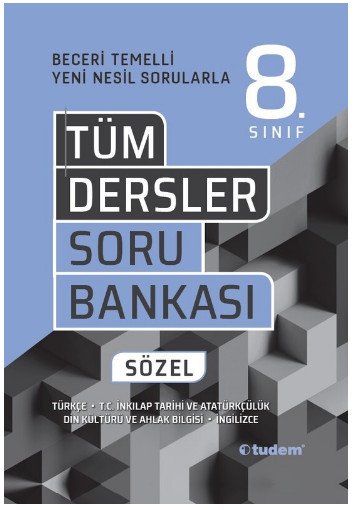 8.Sınıf Tüm Dersler Beceri Temelli Sözel Soru Bankası Tudem Yayınları