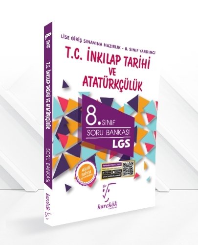 8.Sınıf LGS T.C. İnkılap Tarihi ve Atatürkçülük Soru Bankası Karekök Yayınları
