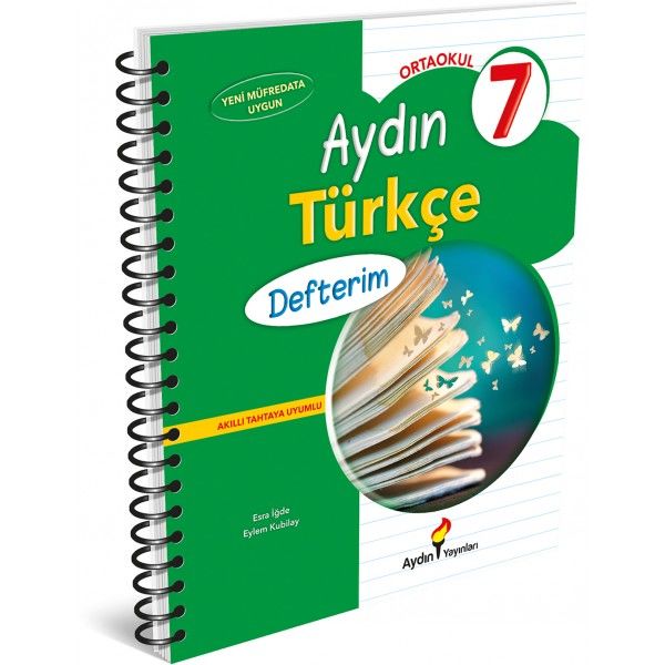 7. Sınıf Türkçe Defterim Aydın Yayınları