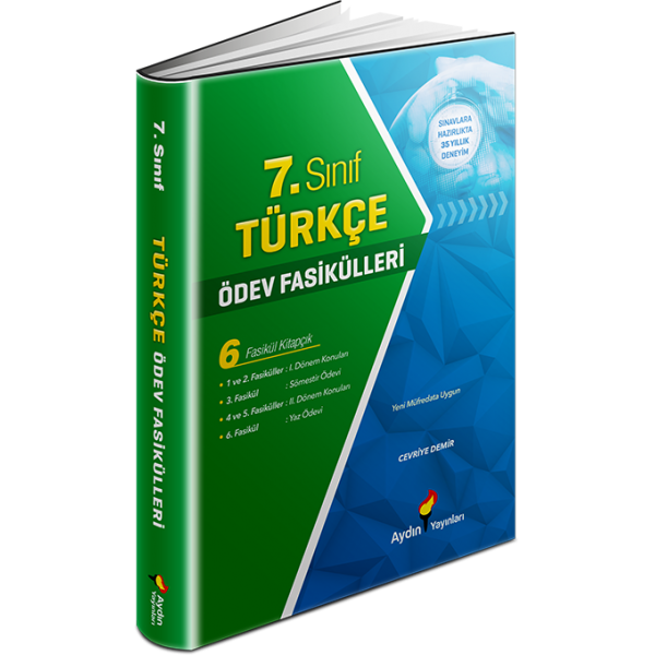 7. Sınıf Türkçe Ödev Fasikülleri Aydın Yayınları