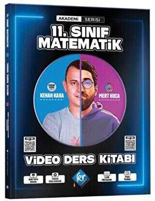 KR Akademi Yayınları Kenan Kara ve Mert Hoca 11. Sınıf Matematik Video Ders Kitabı Akademi Serisi