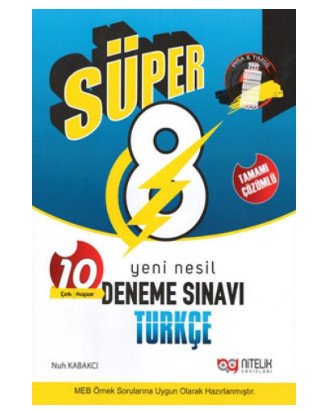 8.Sınıf Süper Türkçe Yeni Nesil Deneme Sınavı Nitelik Yayınları