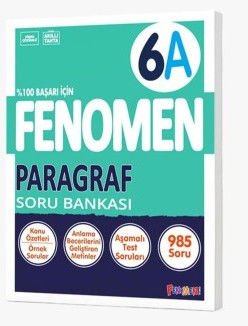 Fenomen Yayınları 6. Sınıf Paragraf A Soru Bankası