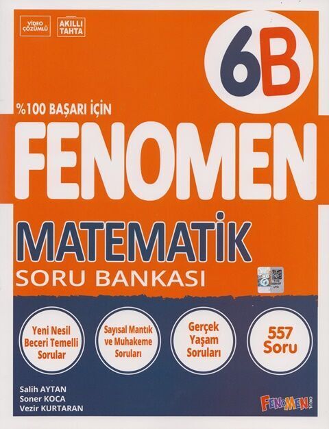 6 Matematik B Soru Bankası Fenomen Okul