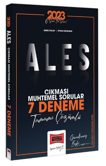 Yargı Yayınları 2023 ALES Çıkması Muhtemel Sorular Tamamı Çözümlü 7 Deneme