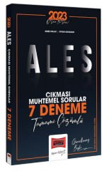 Yargı Yayınları 2023 ALES Çıkması Muhtemel Sorular Tamamı Çözümlü 7 Deneme