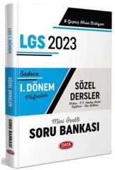 2023 LGS 1. Dönem Sözel Soru Bankası Data Yayınları