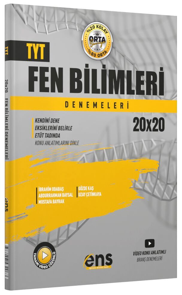 ENS Yayınları TYT Fen Bilimleri 20 x 20 li Denemeleri