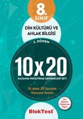 8.Sınıf 2.Dönem Din Kültürü 10x20 Kazanım Pekiştirme Denemeleri Seti Bloktest Yayınları