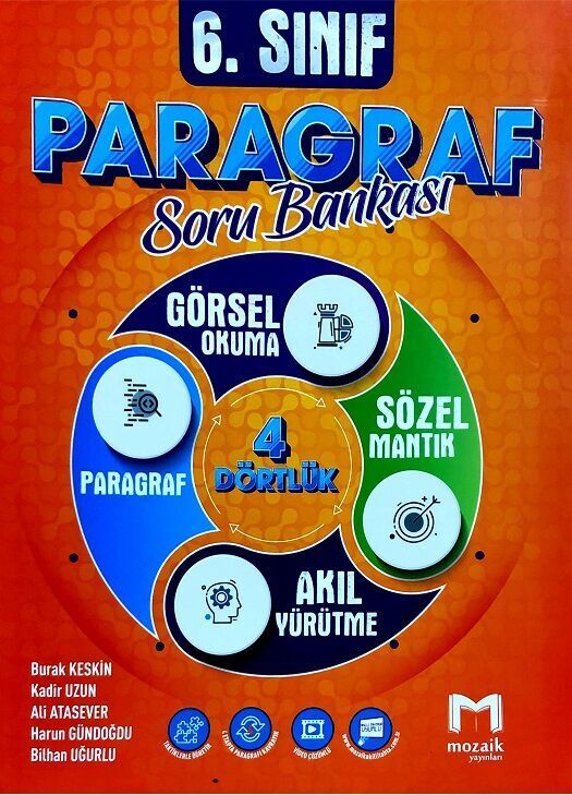 Mozaik Yayınları 6. Sınıf Paragraf Soru Bankası
