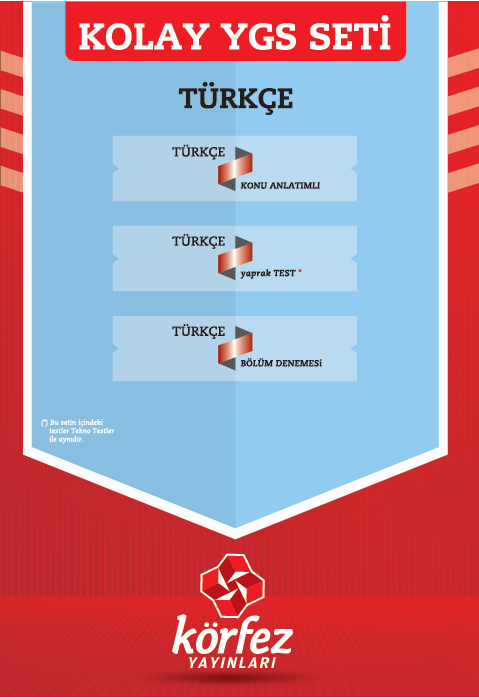 Kolay YGS Türkçe Seti Körfez Yayınları