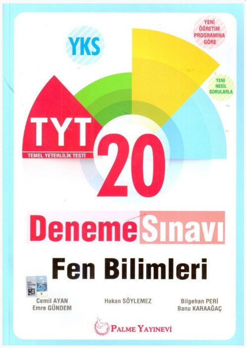 TYT Fen Bilimleri 20 Deneme Sınavı Palme Yayınları