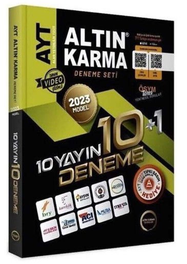 2023 AYT 10+1 Deneme Altın Karma Yayınları