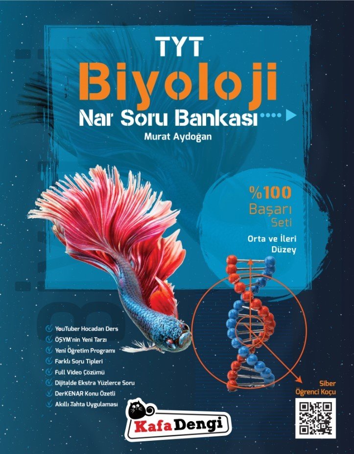 TYT Biyoloji Nar Soru Bankası Kafadengi Yayınları