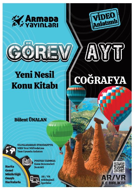  AYT  Coğrafya Görev Yeni Nesil Konu Kitabı Armada Yayınları