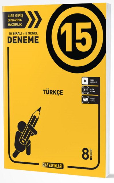 8.Sınıf Türkçe 15 Deneme Hız Yayınları