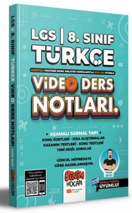 2022 LGS 8.Sınıf Türkçe Video Ders Notları (Konu Anlatımı) Benim Hocam Yayınları