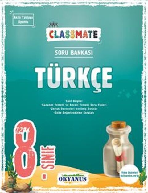 Okyanus 8. Sınıf Classmate Türkçe Soru Bankası