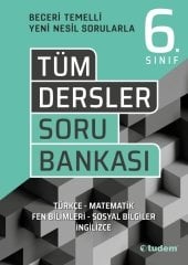 6.Sınıf Tüm Dersler Soru Bankası Tudem Yayınları