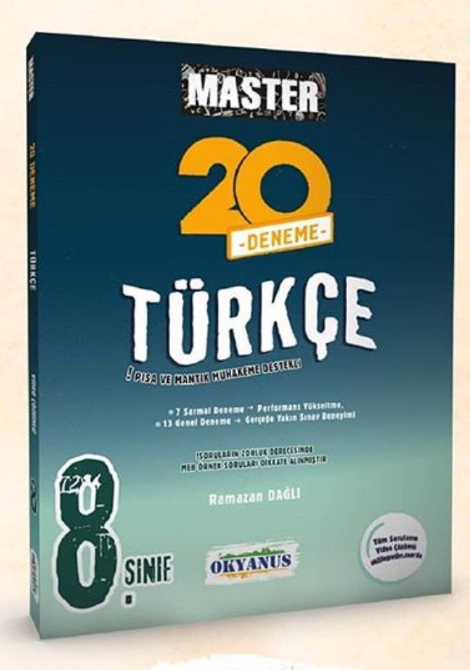 8.Sınıf Master 20 Türkçe Denemesi Okyanus Yayınları