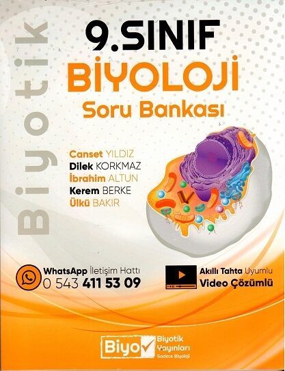 Biyotik Yayınları 9. Sınıf Biyoloji Soru Bankası