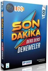 Yanıt Yayınları 8. Sınıf LGS Tüm Dersler Son Dakika Ders Ders Denemeler