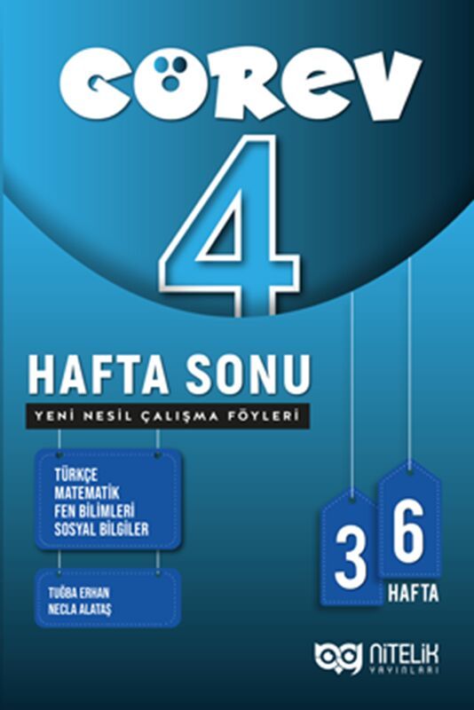 Nitelik Yayınları 4. Sınıf Görev Hafta Sonu Yeni Nesil Çalışma Föyleri