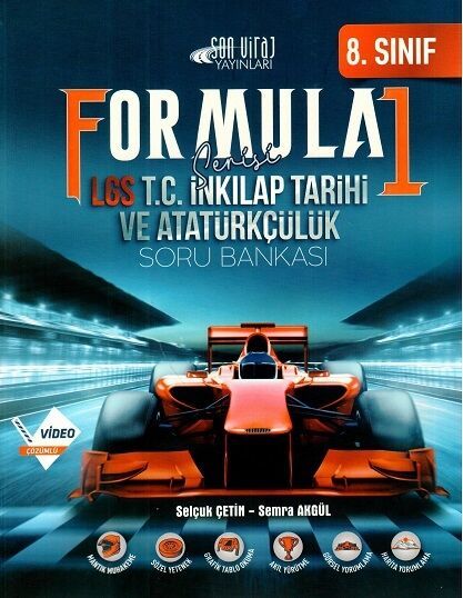 Son Viraj Yayınları 8. Sınıf LGS T. C. İnkılap Tarihi ve Atatürkçülük Formula 1 Soru Bankası