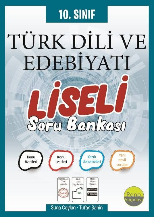 10.Sınıf Türk Dili ve Edebiyatı Liseli Soru Bankası Pano Yayınları