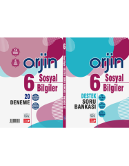 6. Sınıf Sosyal Bilgiler Destek Soru Bankası + 20 Deneme (Tek Kitap) Gama Orjin Yayınları