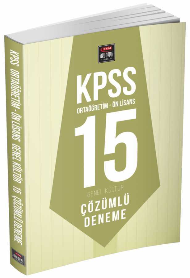 KPPS Orta Öğretim Ön Lisans Genel Kültür 15 Çözümlü Deneme