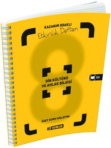 8.Sınıf Din Kültürü Kazanım Odaklı Etkinlik Defteri Hız Yayınları